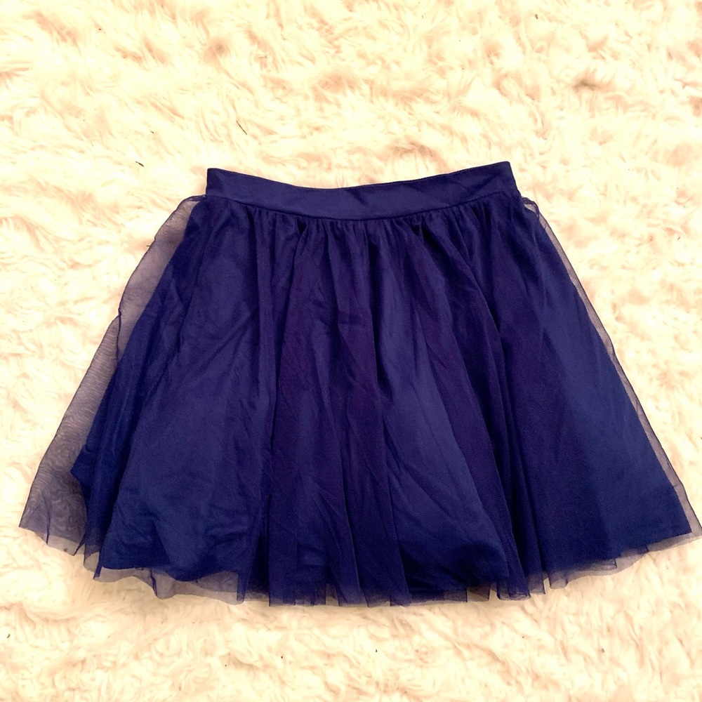 Royal blue tulle skirt NWT